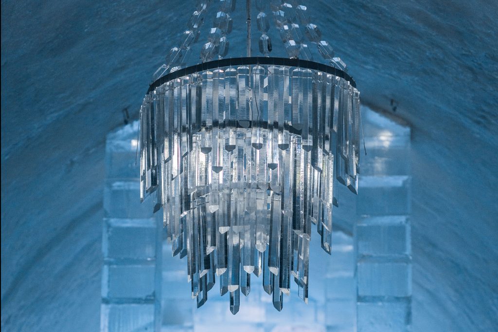 swedish lapland icehotel31 main hall chandelier ak