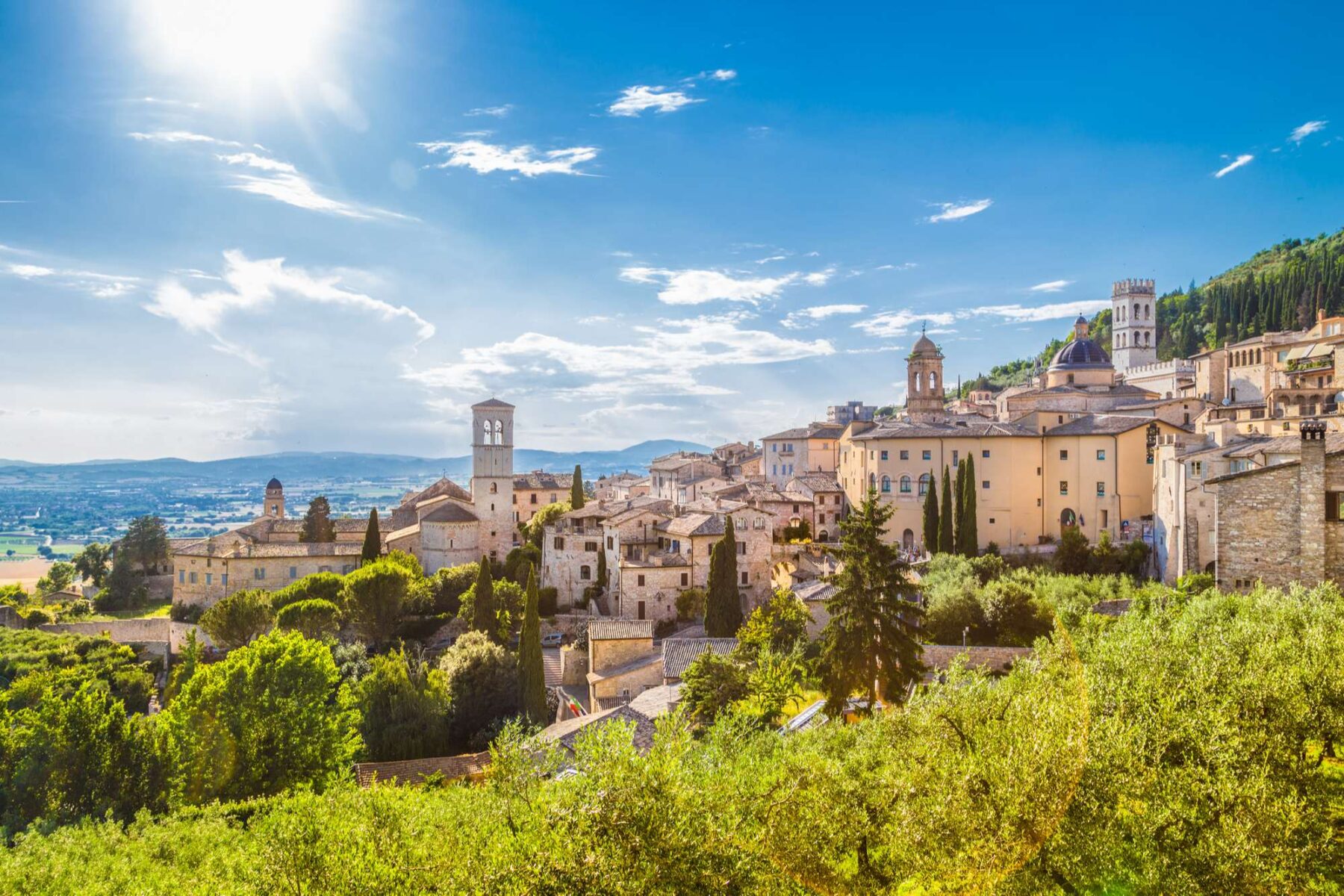 italy historic town of assisi umbria istk