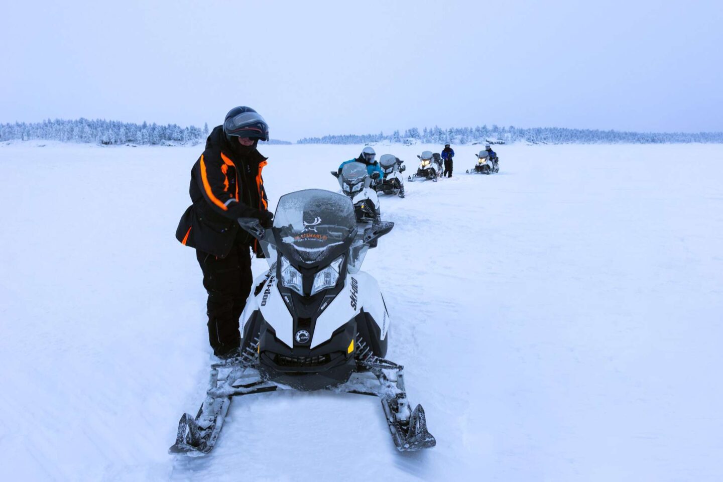 finland snowmobile safari inari