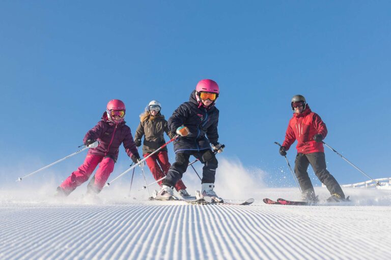 norway children skiing at trysil skiscan