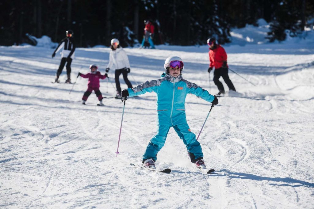 sweden klappen child skiing snowplough skiscan