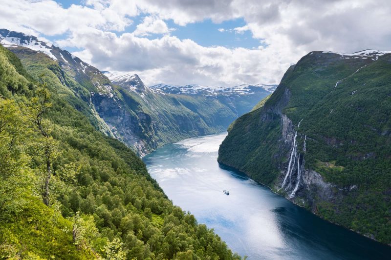 fjord norway geirangerfjord seven sisters waterfalls astk