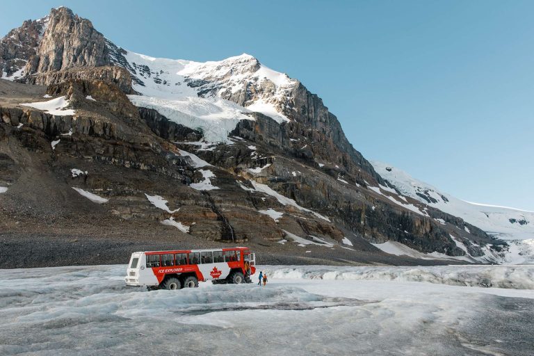 canada alberta giant truck on athabasca glacier ta