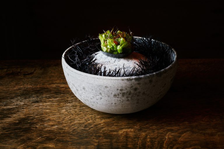 koks restaurant seal blood tartlette with blue mussel simon bajada