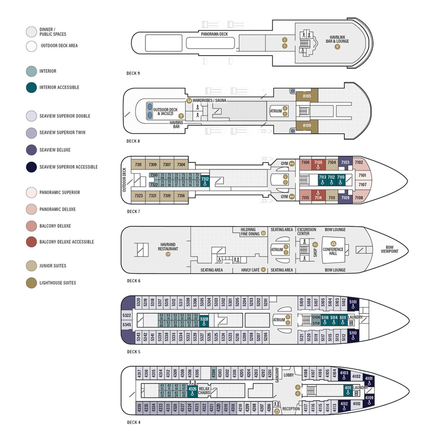 havila ship deckplan