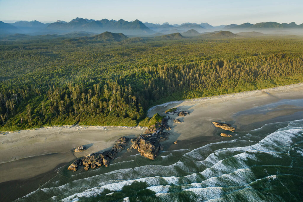 canada pacific rim national park aerial view british columbia
