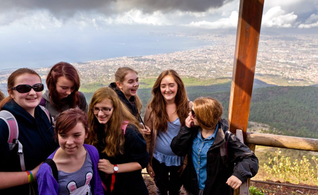 Italy Students Group Vesuvius