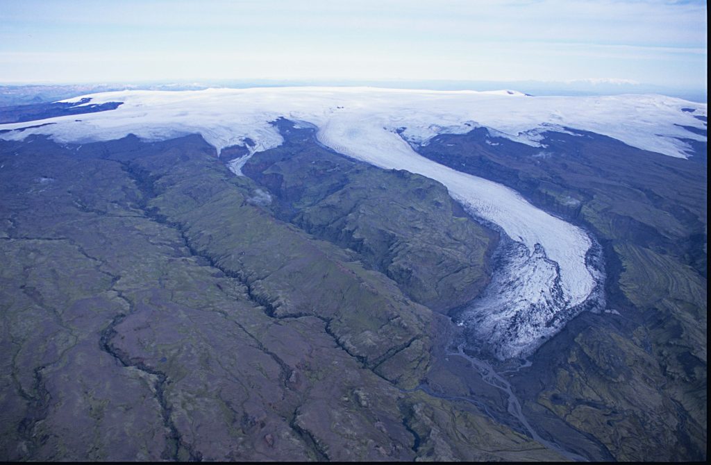 Solheimajokull in 1995
