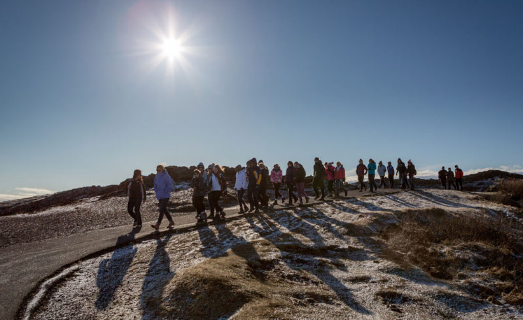 iceland thingvellir national park students rth
