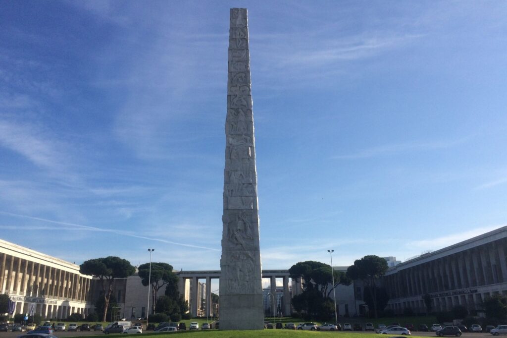edu rome EUR tour Mussolini Obelisk